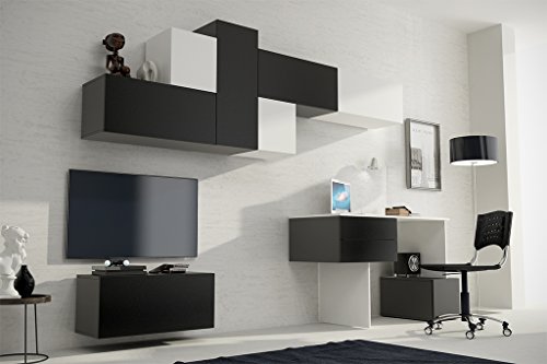 RUBIC 3 Ausführungen, Moderne Wohnwand, Exklusive Mediamöbel, TV-Schrank, Neue Garnitur, Große Farbauswahl (Rubic 1)