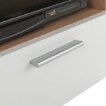 TV-Lowboard Fernsehschrank Fernsehtisch RASANT | Eiche Sonoma | weiß | 95x35x36 cm