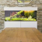 Axperto Design-Aquarium weiß als Süß- und Meerwasseraquarium Komplettset