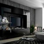 FUTURE 6 Moderne Wohnwand, Exklusive Mediamöbel, TV-Schrank, Neue Garnitur, Große Farbauswahl (RGB LED-Beleuchtung Verfügbar)
