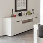 Hochglanz Sideboard in Weiß 200 cm breit Pharao24