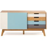 JUSThome Chaser Kommode Sideboard Schrank (HxBxT): 71x135x47 cm mit Farbauswahl