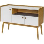 JUSThome Farsta Kommode Sideboard Schrank (HxBxT): 81x115x42 cm Eiche Bunt