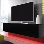 TV Schrank Lowboard Hängeboard SIMPLE mit LED Rot
