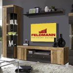 Wohnwand 665381 Anbauwand 4-teilig satin nussbaum / touchwood wenge