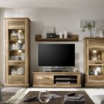 Wohnwand Nussbaum satin