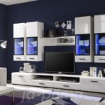 Wohnwand VITRINE WOHNZIMMER Schrankwand Anbauwand ATTAC 4