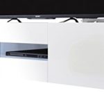 trendteam IM31801 TV Möbel Lowboard weiss Hochglanz lackiert, BxHxT 130 x 37 x 39 cm