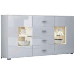 JUSThome CLASSIC Kommode Sideboard Wohnzimmerschrank (HxBxT): 89x150x37 cm mit Farbauswahl