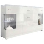 JUSThome LUXUS Kommode Sideboard Wohnzimmerschrank (HxBxT): 91x150x37 cm mit Farbauswahl