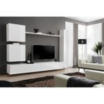 JUSThome SWOTCH VIII Wohnwand Anbauwand Schrankwand (HxBxT): 160x330x40 cm große Farbauswahl