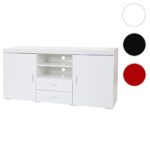 Kommode Portland, Sideboard Highboard, Hochglanz 160x80x40cm