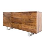 Massives Sideboard Sheesham Palisander FIRE & EARTH Stone Finish 160cm