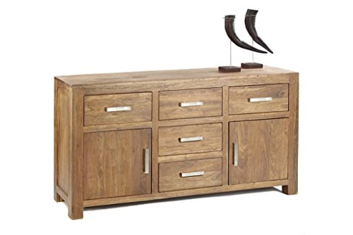 Quadrato - Sideboard / Kommode INDO, Holz Sheesham natur, Maße: B 145 x H 80 x T 40 cm