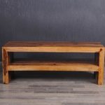 SHEESHAM MASSIVHOLZ COUCHTISCH Kasi PALISANDER WOHNZIMMER TISCH TV-BOARD NATURAL (140cm)