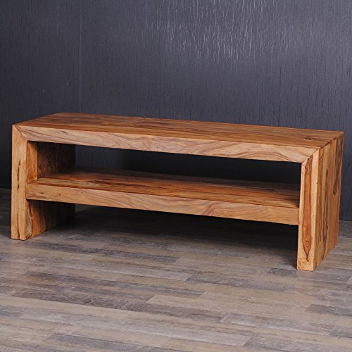 Sheesham Couchtisch Palisander TV Board KASI 100cm Stone
