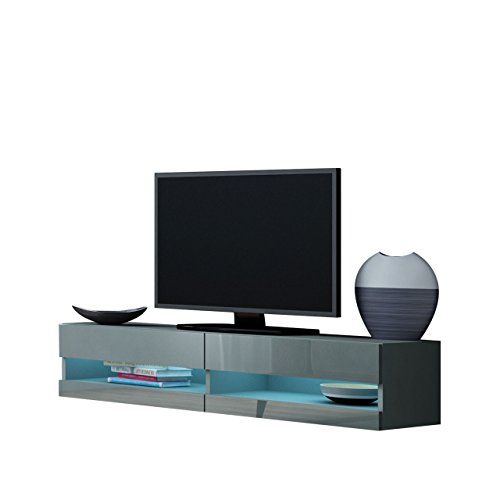 TV Board Vigo New 140, TV Tische, TV Lowboard, TV Schrank, Fernsehschrank, Hängeschrank, Hochglanz