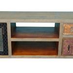 The Wood Times Lowboard TV Möbel Massiv Vintage Look Dhaka Mangoholz, BxHxT 135x50x40 cm