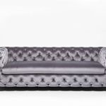 3-Sitzer Chesterfield Sofa My Desire Polsterfarbe: Silbergrau