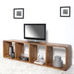 CAGÜ - EXKLUSIVER DESIGN TV-TISCH [DAIPUR] aus SHEESHAM MASSIV HOLZ GEWACHST 180cm