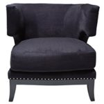 Kare Art Deco Black Sessel, Andere, Schwarz, 81 x 73 x 79.5 cm
