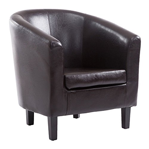 P & N Homewares® Bonded Leder Tub Stuhl Sessel für Esszimmer Wohnzimmer Büro Empfang Home Sessel