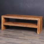 SHEESHAM MASSIVHOLZ COUCHTISCH Kasi PALISANDER WOHNZIMMER TISCH 140cm TV-BOARD STONE