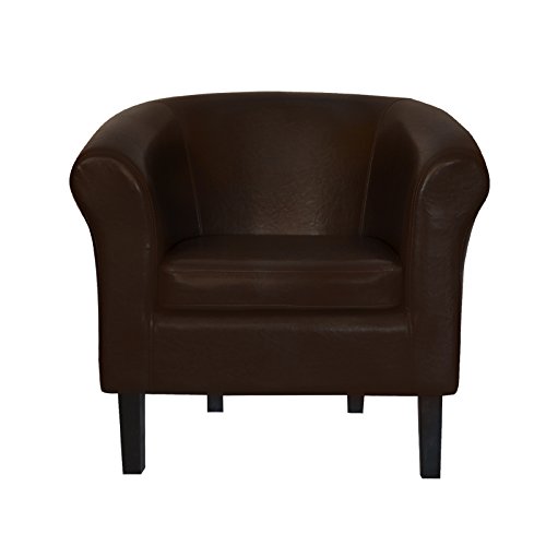 TOP Sessel Clubsessel Loungesessel Cocktailsessel "MONACO 2" Braun W364 04