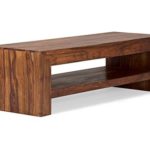 massivum TV-Schrank Cube 130x40x45 cm Palisander braun gewachst