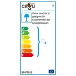 CAGÜ - DESIGN PLISSEE HÄNGELAMPE HÄNGELEUCHTE [LOOP] WEISS RUND 65cm Ø
