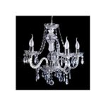 CAGÜ - MÄRCHENHAFTER DESIGN KRONLEUCHTER LÜSTER [CHLOE] KLAR 5-ARMIG 55cm Ø