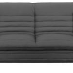 AC Design Furniture 47395 Schlafsofa Jasper, Bezug Stoff dunkelgrau, Füße Metall verchromt, Liegefläche: ca. 196 x 123 cm