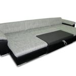 Ecksofa Wicenza Dot, Design Wohnlandschaft, Big Sofa Couch mit Schlaffunktion Bettfunktion, Eckcouch U-Form, Große Farbauswahl (Soft 017 + Dot 95)
