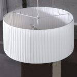 CAGÜ - DESIGN PLISSEE HÄNGELAMPE HÄNGELEUCHTE [LOOP] WEISS RUND 65cm Ø