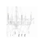 CAGÜ - MÄRCHENHAFTER DESIGN KRONLEUCHTER LÜSTER [CHANTAL] WEISS 6-ARMIG 55cm Ø