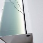 8-tlg Wohnwand in Hochglanz weiß/grau mit Akustik-Fächern und LED-Beleuchtung, Gesamtmaß B/H/T ca. 383/170/51 cm