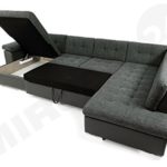 AUSVERKAUF !! Eckcouch Ecksofa Niko Bis SALE! Design Sofa Couch! mit Schlaffunktion und Bettkasten! U-Sofa Farbauswahl! Wohnlandschaft vom Hersteller (Soft 017 + Dot 95, Seite: Links)