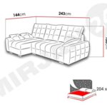 Eckcouch Tasman, Wohnlandschaft, Polstersofa,Schlaffunktion, Bettkasten, Modern Kollektion, Ecksofa, Polstergarnitur (Seite: rechts, Enzo 163)