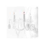CAGÜ - MÄRCHENHAFTER DESIGN KRONLEUCHTER LÜSTER [CHANTAL] WEISS 6-ARMIG 55cm Ø