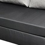 VCM 2er Schlafsofa Sofabett Couch Sofa mit Schlaffunktion Bettsofa 60x122x78 cm "Engol Schwarz"