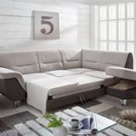 Cotta C749666 F191 D224 Marina Polsterecke Stoff, beige / braun, 263 x 210 x 91 cm