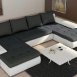 Sofa Couchgarnitur Couch Sofagarnitur FUTURE 2.1 U Polstergarnitur Polsterecke Wohnlandschaft mit Schlaffunktion
