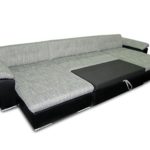 Ecksofa Wicenza! Design Big Sofa Eckcouch Couch! mit Schlaffunktion Bettfunktion! Wohnlandschaft! U-Form, Große Farbauswahl (Soft 017 + Lawa 05)
