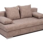 B-famous Schlafsofa Chicago-FK Strukturstoff, Capuccino  200x95 cm