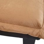 3er-Sofa Alessandria, Couch Schlafsofa Gästebett Bettsofa ~ Mikrofaser, braun