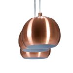 Invicta Interior 22975 Hängeleuchte Copper Ball 3er, höhenverstellbar