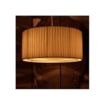 CAGÜ - DESIGN PLISSEE HÄNGELAMPE HÄNGELEUCHTE [LOOP] WEISS RUND 65cm Ø