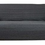 Stretchhusse (schwarz-grau) hussen für sofa 3 sitzer - sofahusse