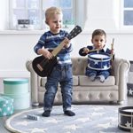 Kids Concept- Sofa Couch Chesterfield Kinderzimmer Leinen & Holzmöbel- 92x56x61cm, Beige