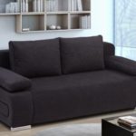 B-famous Schlafsofa Ulm-FK Mikrofaser, schwarz  200x91 cm